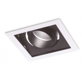 INCASSO LED APOLLO ORIENTABILE BIANCO/NERO 10W 800