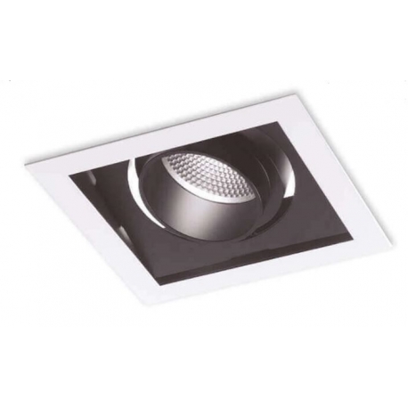 INCASSO LED APOLLO ORIENTABILE BIANCO/NERO 10W 800