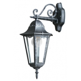 APPLIQUE DOWN FIRENZE NERO/ARGENTO 1XE27 IP44 28,6