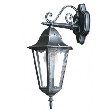 APPLIQUE DOWN FIRENZE NERO/ARGENTO 1XE27 IP44 28,6