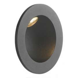 INCASSO LED ONYX NERO 2W 144LM 4000K IP54 9X4CM