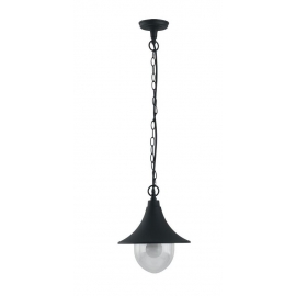 SOSPENSIONE PAVIA NERA 1XE27 IP44 26CM