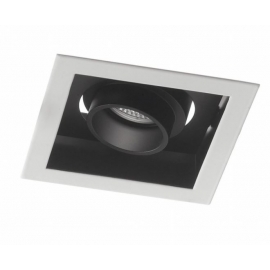INCASSO LED APOLLO ORIENTABILE BIANCO/NERO 10W 800
