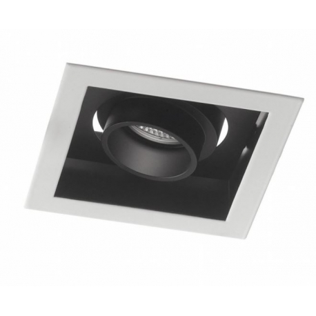 INCASSO LED APOLLO ORIENTABILE BIANCO/NERO 10W 800