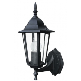 APPLIQUE UP MILANO NERA 1XE27 IP44 20,8X36X17CM