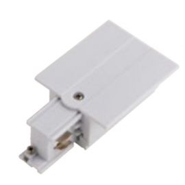 INNESTO SINISTRO BIANCO PER BINARIO INCASSO 9,8X5,