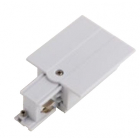 INNESTO SINISTRO BIANCO PER BINARIO INCASSO 9,8X5,