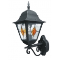 APPLIQUE UP PISA NERO/ORO 1XE27 IP44 25,5X46X18,5C