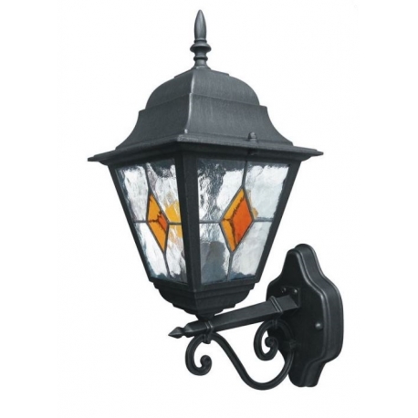 APPLIQUE UP PISA NERO/ORO 1XE27 IP44 25,5X46X18,5C