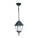 SOSPENSIONE ROMA NERA 1XE27 IP44 14,6CM