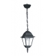 SOSPENSIONE ROMA NERA 1XE27 IP44 14,6CM
