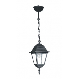 SOSPENSIONE ROMA NERA 1XE27 IP44 14,6CM