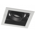 INCASSO LED APOLLO ORIENTABILE BIANCO/NERO 20W 160