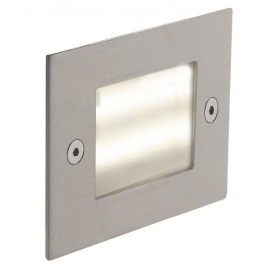 INCASSO LED BOLT NIKEL 3W 240LM 4000K IP54 7,1X7,1