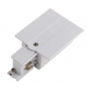 INNESTO DESTRO BIANCO PER BINARIO INCASSO 9,8X5,6X