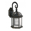 APPLIQUE GAETA NERO/ORO 1XE27 IP23 20,5X39X20CM