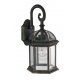 APPLIQUE GAETA NERO/ORO 1XE27 IP23 20,5X39X20CM