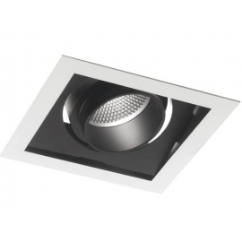 INCASSO LED APOLLO ORIENTABILE BIANCO/NERO 30W 240