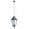 SOSPENSIONE FIRENZE NERA/ARGENTO 1XE27 IP44 21CM