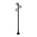 PALO ORBIT NERO 3XE27 IP44 190X70CM