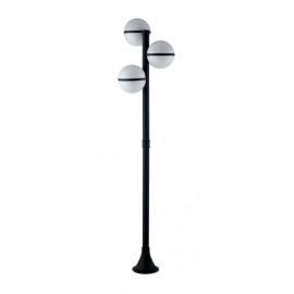 PALO ORBIT NERO 3XE27 IP44 190X70CM