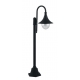 PALETTO PAVIA NERO 1XE27 IP44 130X51CM