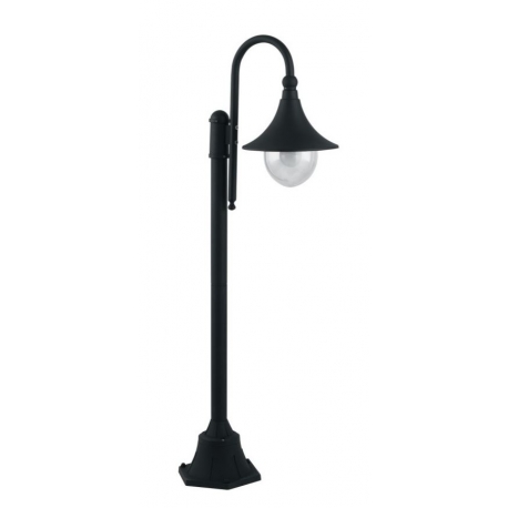 PALETTO PAVIA NERO 1XE27 IP44 130X51CM