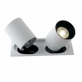 INCASSO LED OUTSIDER ORIENTABILE BIANCO 2X30W 4800