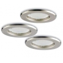 KIT 3PZ INCASSI LED MATRIX NIKEL 3XGU10 6W 3X400LM