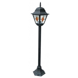 PALETTO PISA NERO/ORO 1XE27 IP44 109X21CM