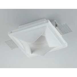 INCASSO BRICK BIANCO 1XGU10 12X12X7CM