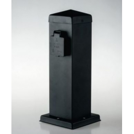 PALETTO STATION ANTRACITE CON 2 SCHUKO 2500W 30X12