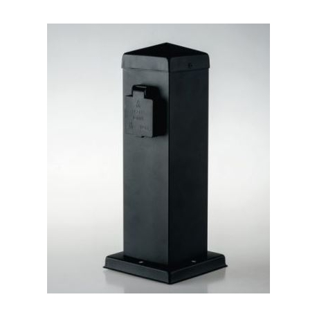 PALETTO STATION ANTRACITE CON 2 SCHUKO 2500W 30X12