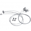 KIT 6PZ CAVI DI ACCIAIO PER PANNELLO 150CM