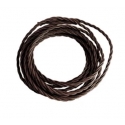 CAVO ELETTRICO CLAY IN TESSUTO MARRONE 2X0,75 2500