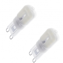 KIT 2PZ LAMPADAS LED G9 2,5W 200LM 4000K 360° 16*4
