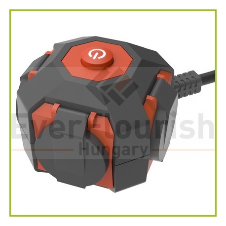 EXTENSAO EXT POWER GLOBE 4XSCHUKO CABO 1.4M IP44