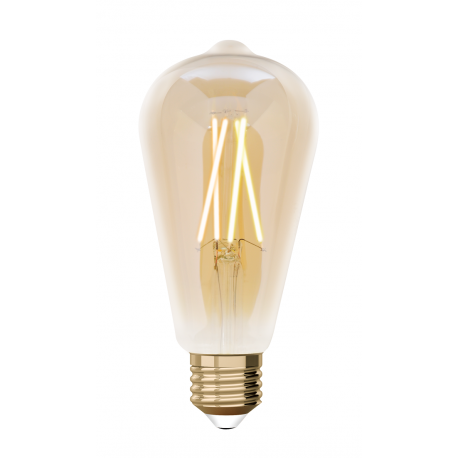 LAMPADA ST64 E27 LED 7.5W 750Lm 2200-5500K AMBER