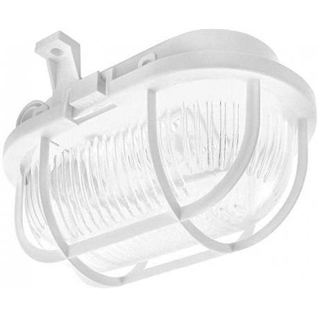 OLHO BOI BRANCO OVAL LED 60 E-27 60W IP44 IK06