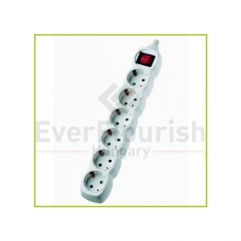 Table socket 6way with switch 1.4m, 3G1.5mm², whit