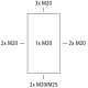 QUADRO saliente AKe 03 3TE 100x150x96mm IP55 IK07