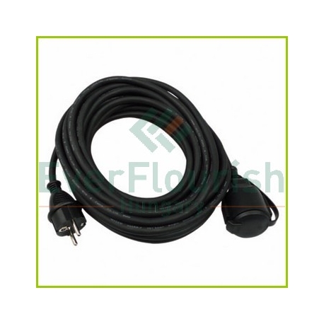 EXTENSÃO 10M H05RR-F 3x1.5MM2 IP44 PRETO