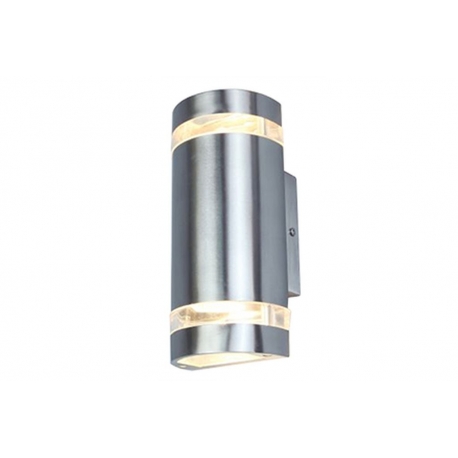 APLIQUE FOCUS AÇO INOX 2xGU10 MAX 35W IP44