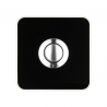 BOTAO CAMPAINHA 12V AC 50x50x17mm PRETO IP44