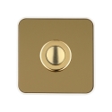 BOTAO CAMPAINHA 12V AC 50x50x17mm "gold look" IP44