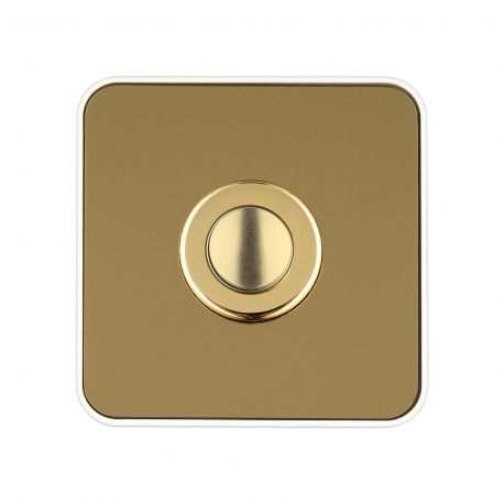 BOTAO CAMPAINHA 12V AC 50x50x17mm "gold look" IP44
