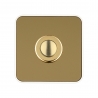BOTAO CAMPAINHA 12V AC 50x50x17mm "gold look" IP44
