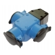 FICHA BORRACHA TRIPLA PRETA/AZUL IP44 16/250