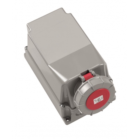 FICHA DE PAREDE CEE, IP67, 63A, 4 PÓLOS, 400V, 6H,