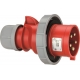 FICHA CEE, IP67, 16A, 5 PÓLOS, 500V, 7H, PRETO